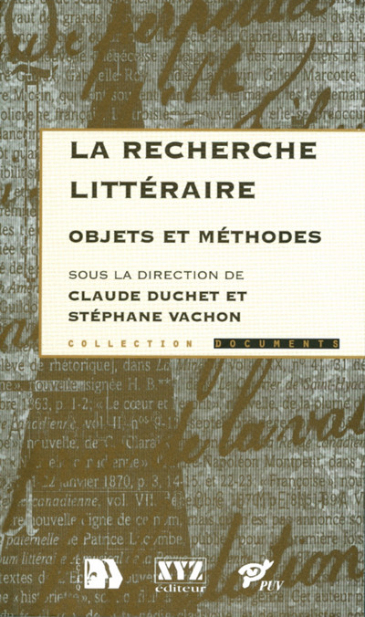 Couverture de La recherche littéraire