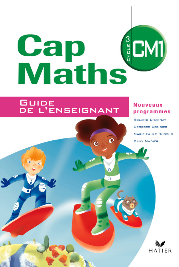 Couverture de Cap Maths CM1 guide de l'enseignant et cahier géométrie-mesure
