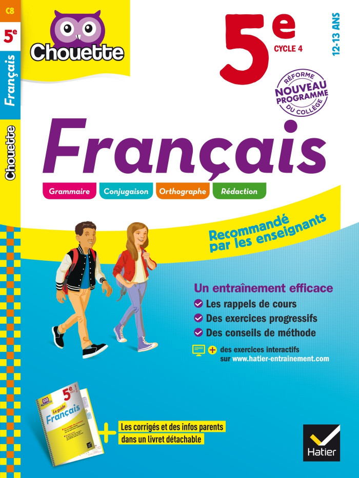 Couverture de Chouette : Français, 5e (12-13 ans)
