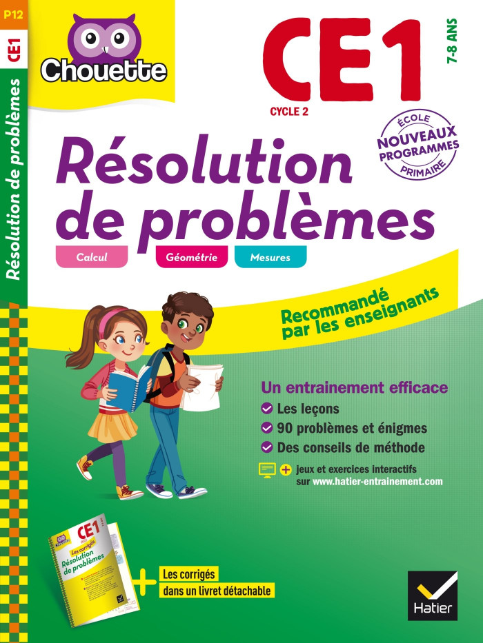 Couverture de Chouette : Résolution de problèmes, CE1 (7-8 ans)