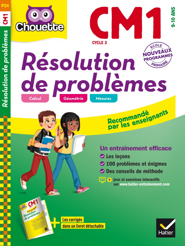 Couverture de Chouette : Résolution de problèmes, CM1 (9-10 ans)
