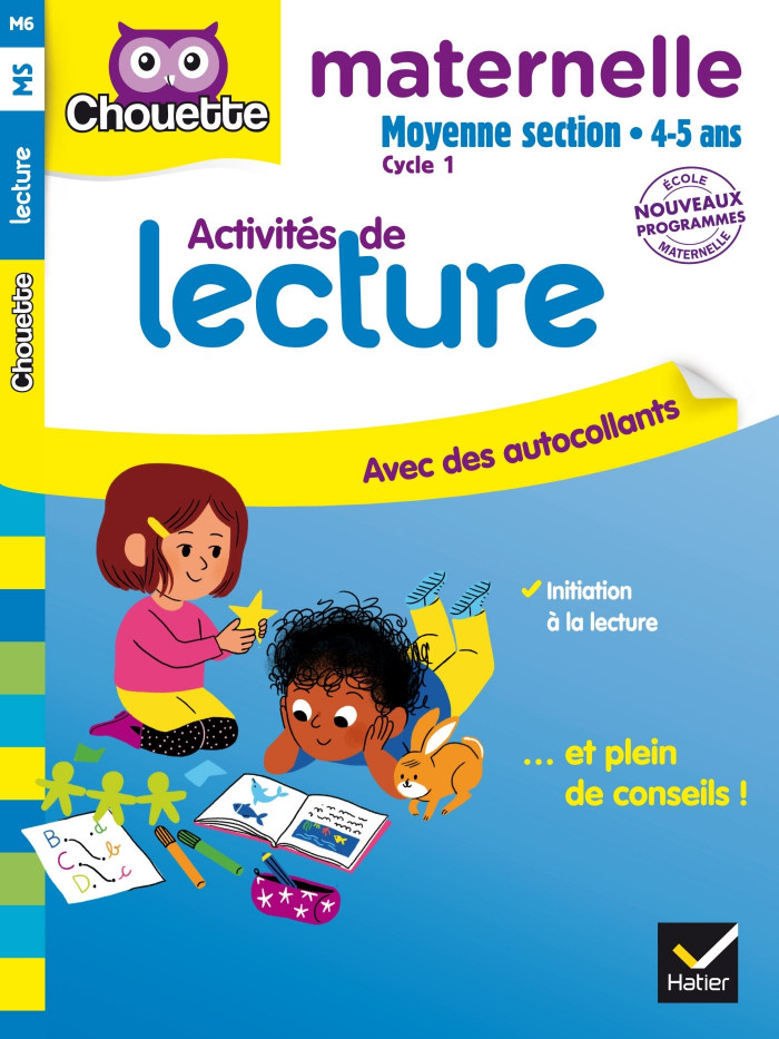 Couverture de Chouette Maternelle : Lecture, MS (4-5 ans)