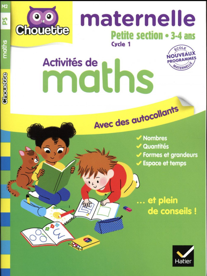 Couverture de Chouette Maternelle : Maths PS (3-4 ans)