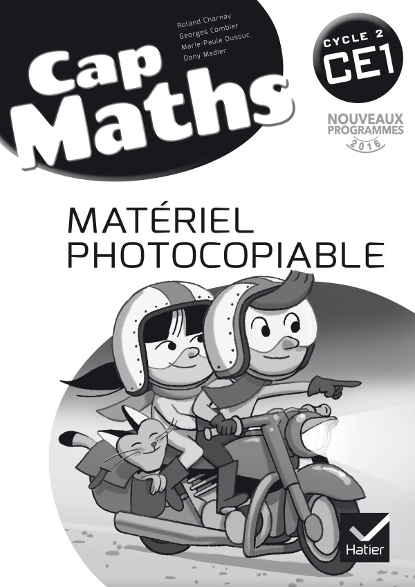 Couverture de Cap Maths - Matériel photocopiable, CE1