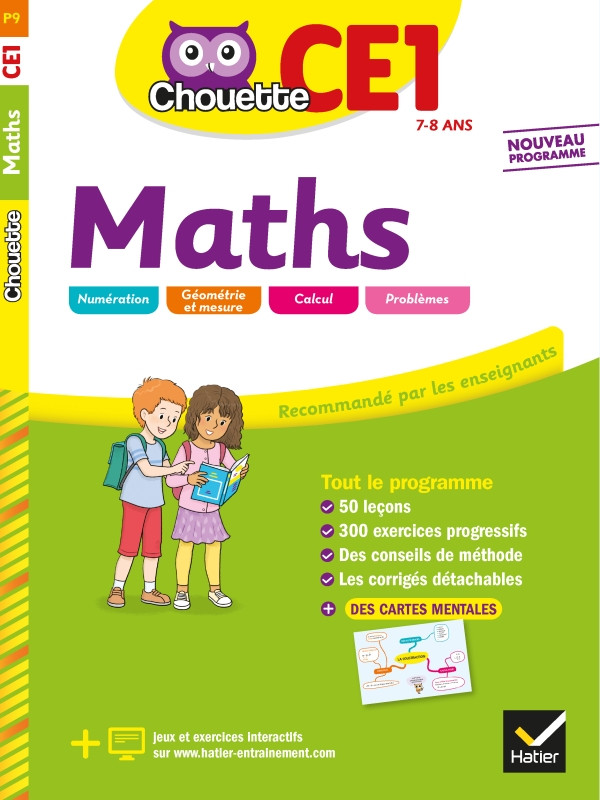 Couverture de Chouette : Maths, CE1