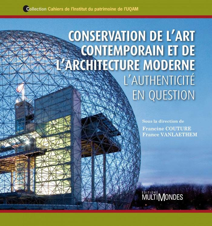 Couverture de Conservation de l’art contemporain et de l’architecture moderne