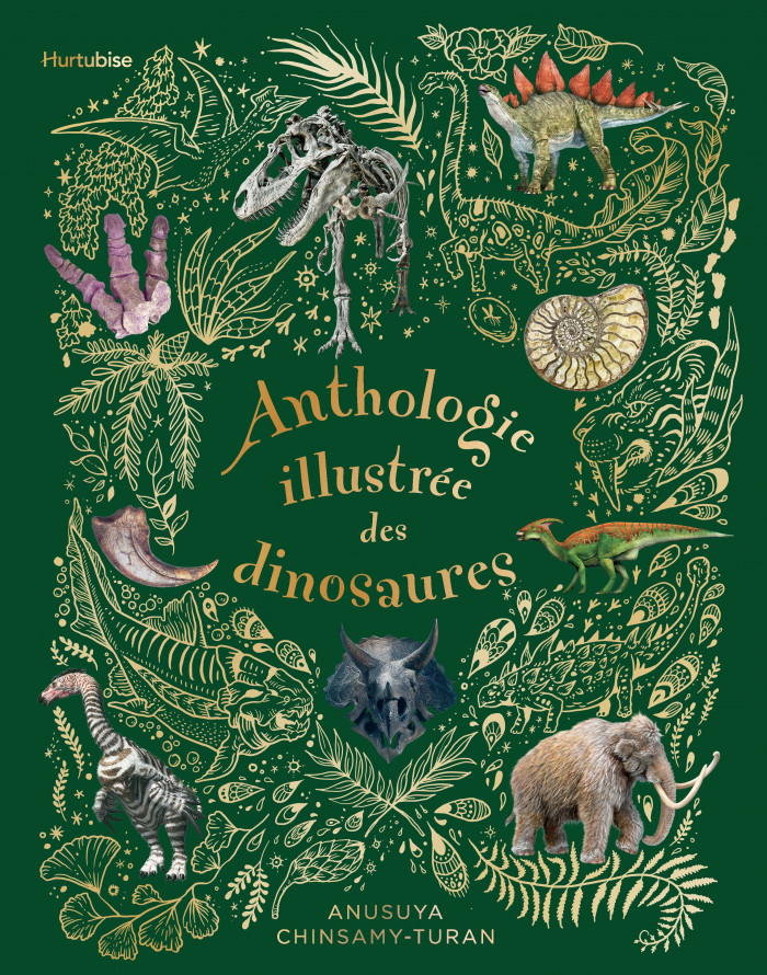 Couverture de Anthologie illustrée des dinosaures