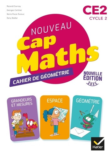 Couverture de Cap Maths - Cahier de géométrie et mesure, CE2