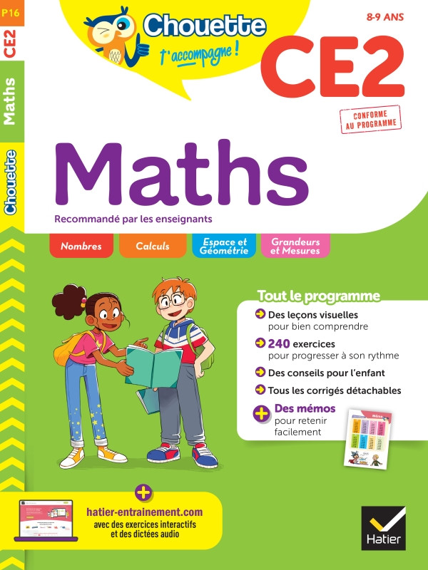 Couverture de Chouette : Maths, CE2