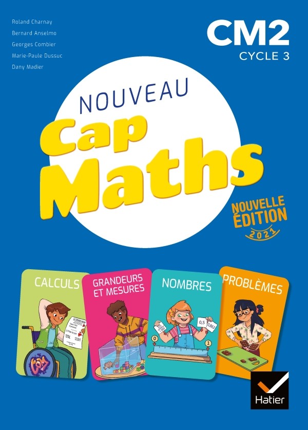Couverture de Cap Maths - Livre élève Nombres et calculs + cahier de géométrie + dico maths, CM2, 2021