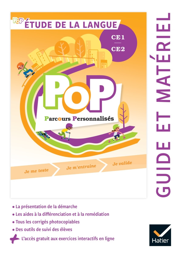 Couverture de POP - Étude de la langue, CE1-CE2 - Guide pédagogique + accès numérique