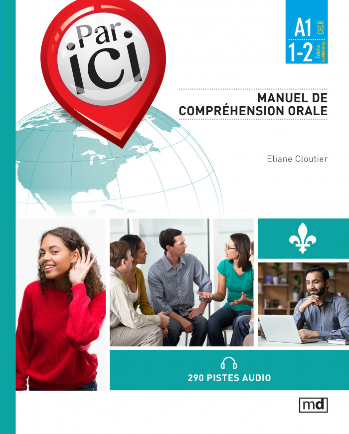 Couverture de Par ici - Manuel de compréhension orale, Niveau A1 / 1-2