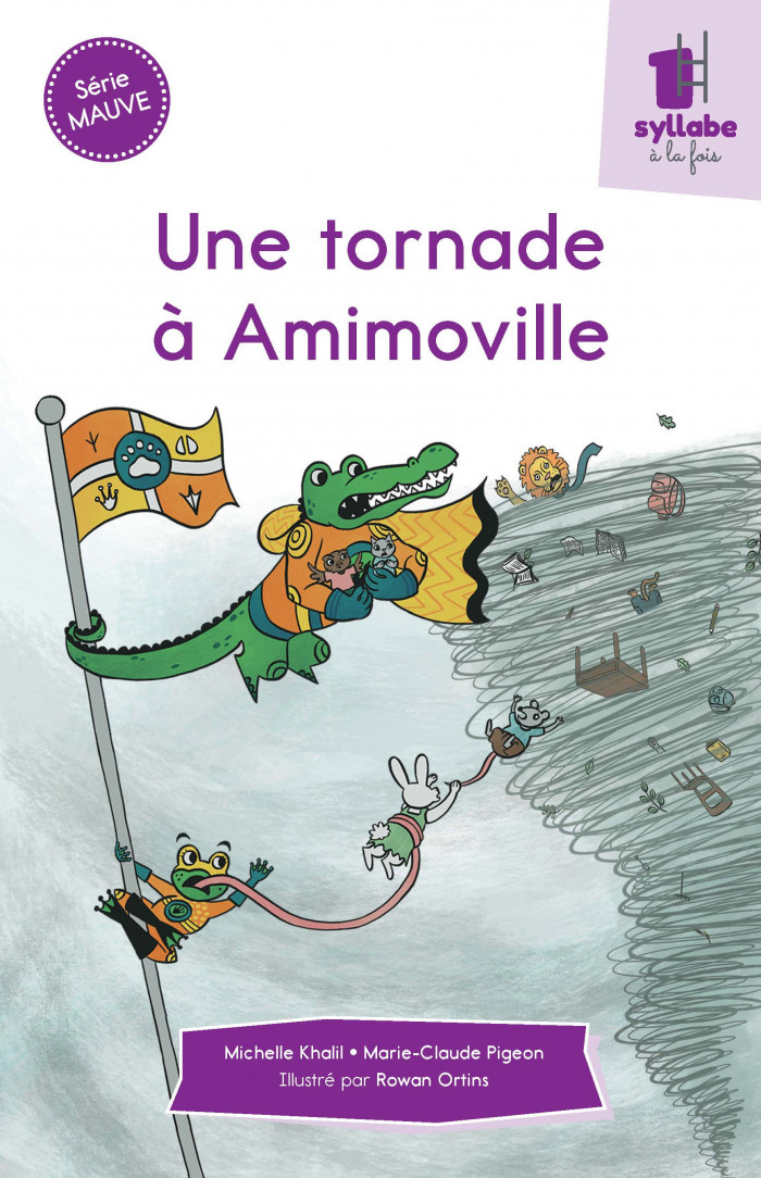 Couverture de Une tornade à Amimoville - Série mauve
