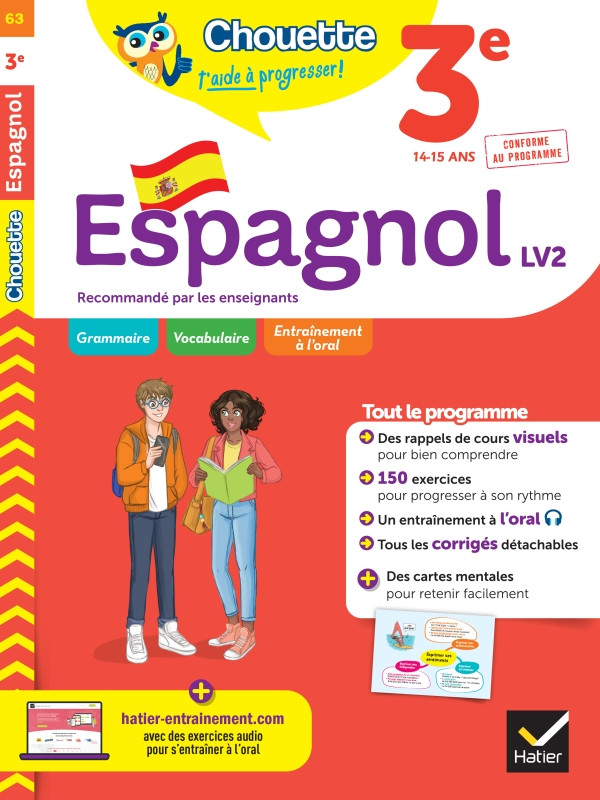 Couverture de Espagnol 3e - LV2 (A2, A2+)