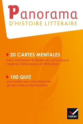 Couverture de Panorama d'histoire littéraire - Livret - Français, 2de /1re