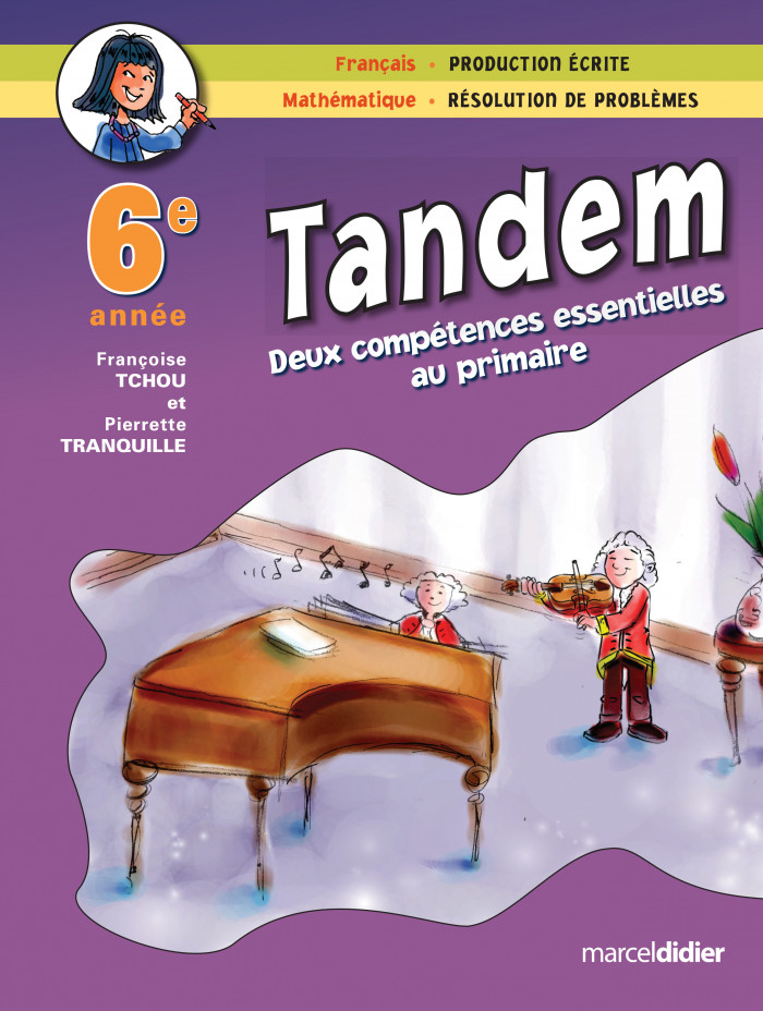 Couverture de Tandem - Français et mathématique, 6e année