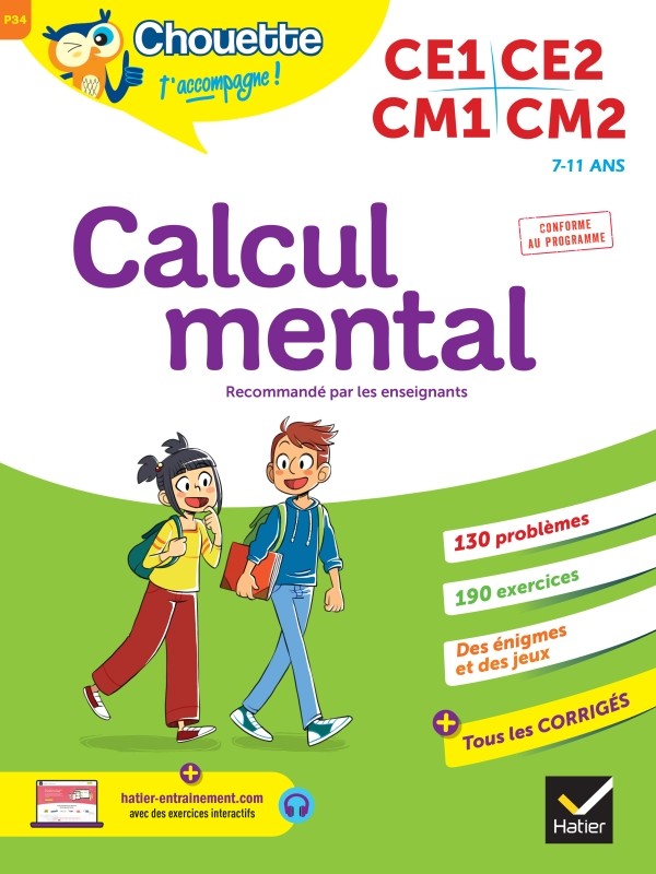 Couverture de Chouette - Calcul mental la compil', CE1/CE2/CM1/CM2
