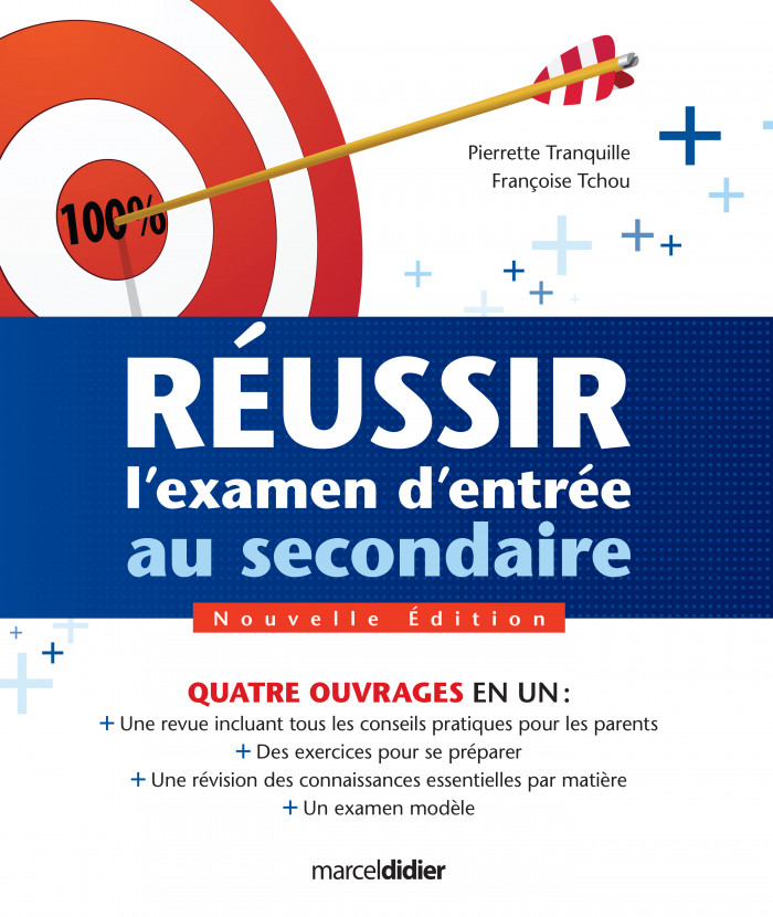 Couverture de Réussir l'examen d'entrée au secondaire - 4 en 1