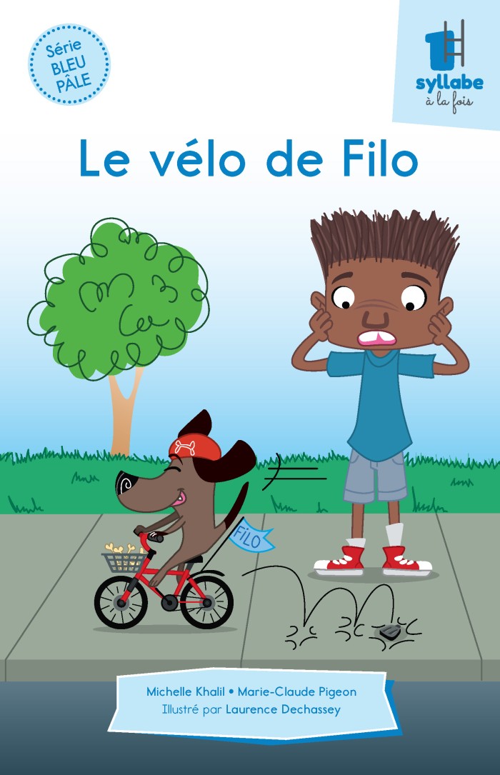 Couverture de Le vélo de Filo - Série bleu pâle